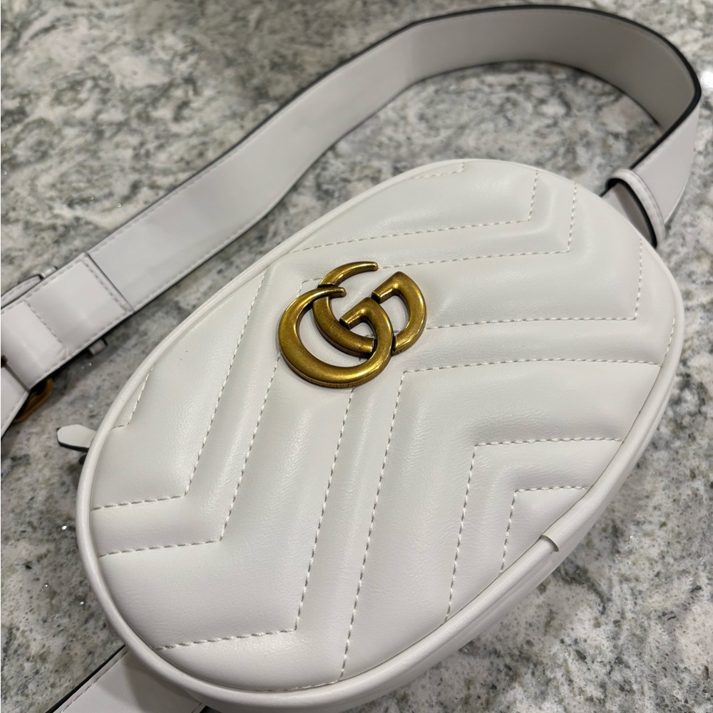 White belt bag